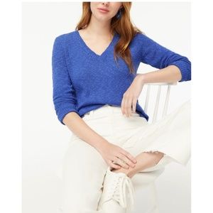 New J.Crew V-neck slub sweater